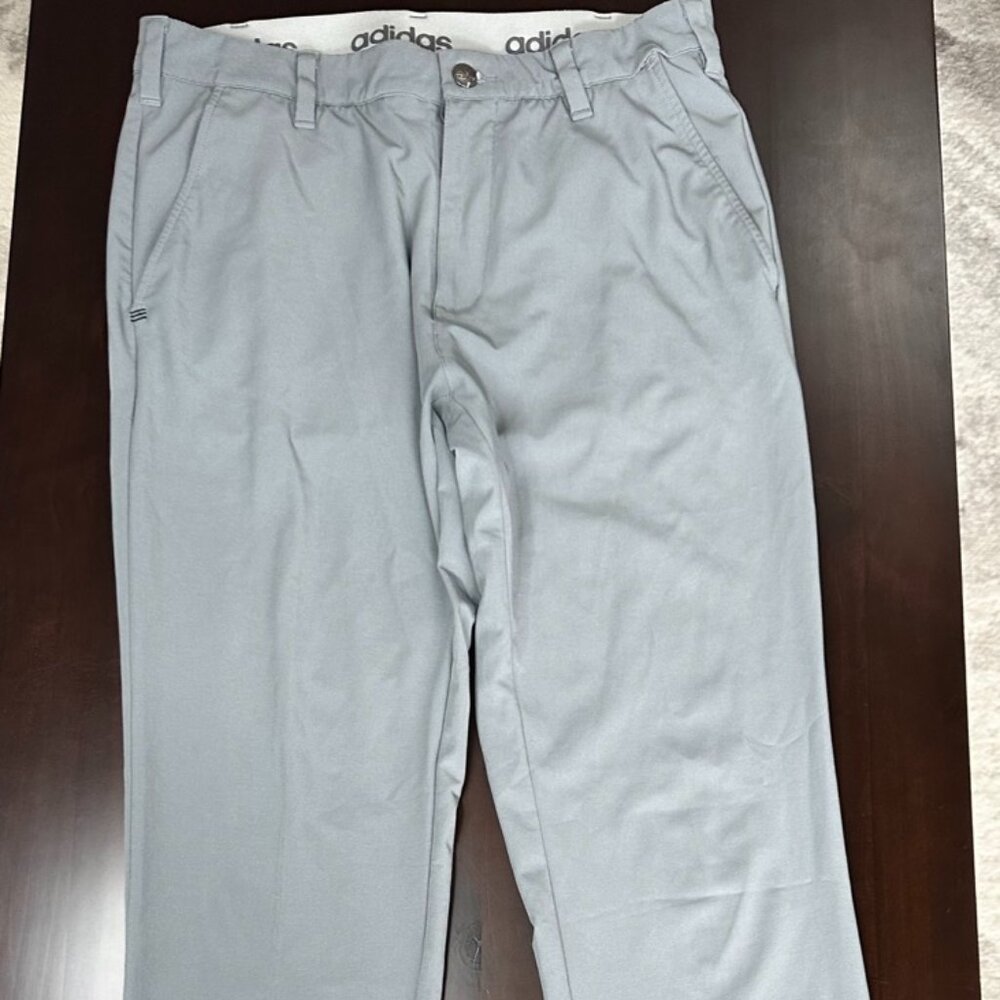 Men's Adidas Stretch Flat Front Golf Pant Grey - 30